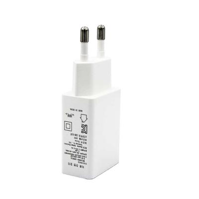 China Fanshion single left white color 5v 2a kc plug travel adapter usb charger for Korea market for sale