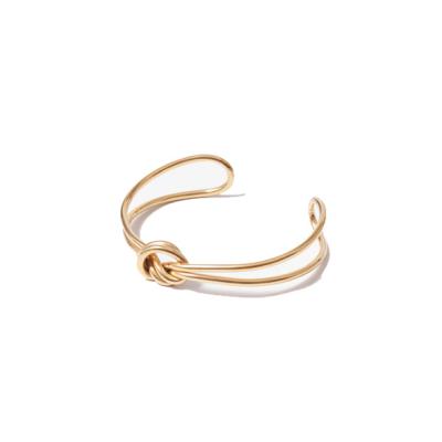 China 18K Gold 925 Silver Twist Rope Knot Bracelet Simple Trendy CLASSIC For Women Man Woman OEM Bracelets Custom Available for sale