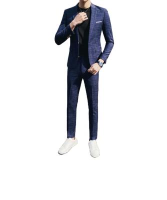 China New Acetate Anti-Shrink Men's Suit Plus Size Men's Suit Two Piece Suit Pants And Jacket for sale