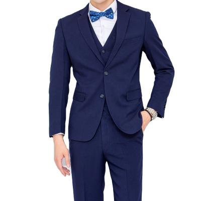 China Anti-wrinkle men's three-piece suit men's autumn slim fit groom wedding dress (coat+pants+white shirt) for sale