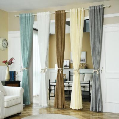 China Keqiao Home Textile Factory Outlet Embroidery Fancy Voile Curtain Insulated Pure Chinese OEM for sale