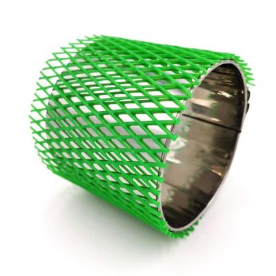 China Durable Wholesale Green Plastic-Elastic Protective Mesh Sleeves For Auto Parts Protection for sale