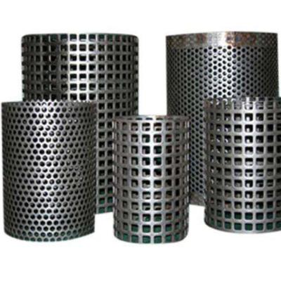 China Oil Filter Metal Low Carbon Steel Perforated Mesh for sale