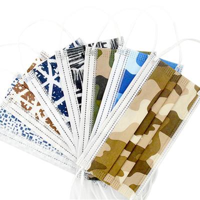 China Breathability Disposable Camouflage Printing Maskss 3 Layer Protective Dustproof Nonwoven With Blown Melt Maskss Wholesale Mascara Tubes for sale