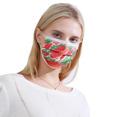 China Disposable Maskss Adult Dust Print Smudge Breathability Maskss Three-Layer Protective Melt Maskss Disposable Blown Private Label for sale