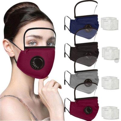 China Protective Washable Face Valve Adjustable Dustproof Cotton Face Piece Nose Pad Earloop Face Mask for sale