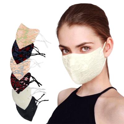 China Hot Selling Breathability Adult Korean Maskss Lace Face Face Maskss Reusable Washable Dustproof Breathable Beauty for sale