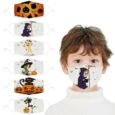 China Adjustable Nose Piece Customize Kids Toddler Adults Christmas Halloween Zipper Face Mask Open Face Face Dust Mask for sale