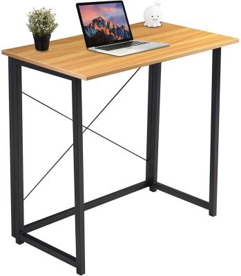 China Durable And Steady MDF Metal Steel Frame Wooden Desk Folding Foldable Adjustable Desk Office Survey Work Desk Table For Home Office for sale