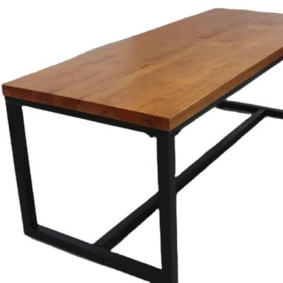 China Loft Office Furniture Rectangle Table Convertible Industrial Desk For Staff Office Wooden Table for sale