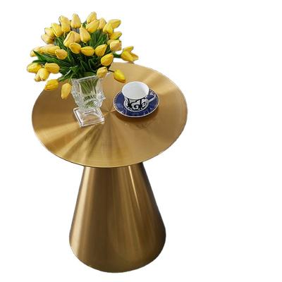 China Modern Nordic Luxury Gold Metal Furniture Small Tea End Coffee Bed Side Table For Living Room Bedroom for sale