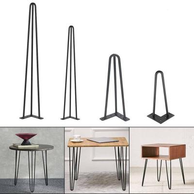 China Furniture Accessories Table Leg Computer Table Bracket Computer Table Leg Iron DIY Leg Traditional Hairpin Table Leg for sale