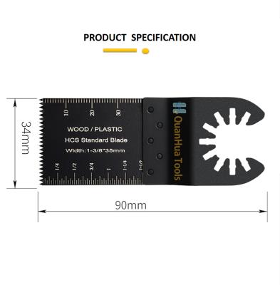 China Incise HCS Straight Blade 34 Mm Oscillating Multi Tools For Wood Metal Plastic Cutting for sale