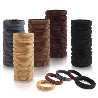 China Hair Ties 100 Pcs/Set Elastic Cotton Hair Ties Seamless Hair Bands Simply For Female Hair Accessories for sale