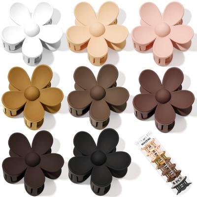 China Hair Decoration Europe Hot Sale Classic Simple Flower Shaped Hair Clips Women Daily Hair Accessories for sale