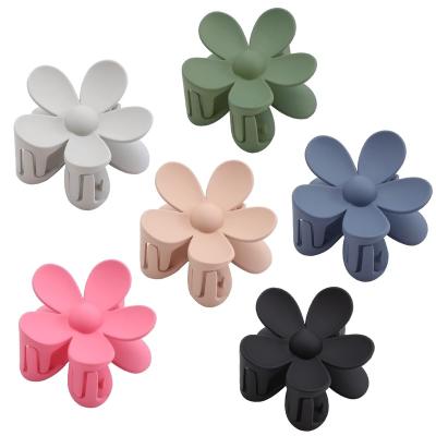 China Hair Accessories Hot Selling Ins Morandi Colors Hair Clips Beautiful Flower Bridle Clips For Thin Thick Hair for sale