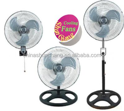 China Hot Sale SHUNCHANG Stand 18inch Fan 3in1 Outdoor Electric Industrial Pedestal Fan for sale