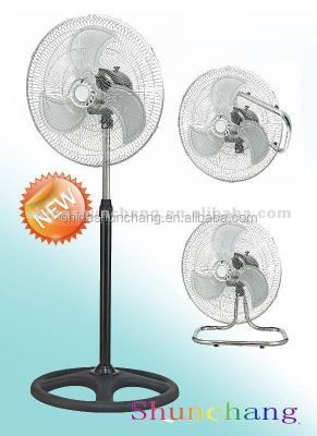 China Cheap price 18inch metal electric industrial stand fan 3 in 1 function fan, wall fan, table fan for sale