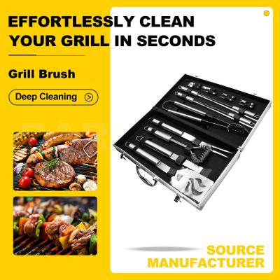 China Easily Cleaned 17 PCS Multifunctional Picnic BBQ Grill Set Barbecue BBQ Tool Kit Cooking Accessories GRILL Tool Kit for sale