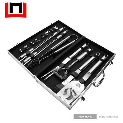 China Easily Cleaned Multifunctional 17 PCS Picnic BBQ Grill Set Barbecue BBQ Tool Kit Cooking Accessories GRILL Tool Kit for sale