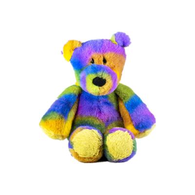 China Hot Selling Custom Made Toy 35cm Teddy Bear Stuffed Animal Soft Plush Toy Product Toys Rainbow Teddy Bear For Fashion Boy and Gril Plush Toy for sale