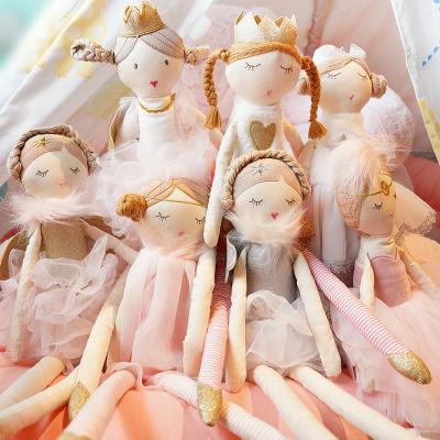 China Custom Fairy Handmade Cloth Doll STUFFED Princess Girl Cloth Toys Fashion Ballerina Dolls Birthday Gift Angel Girl With Tutu Dress for sale