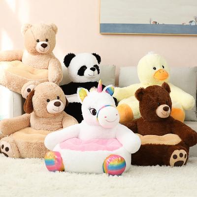 China Cute Plush Toy Child Sofa Plush Chair Sofa Soft Pillow Child Kid's Seat Gift Teddy Bear Panda Unicorn Duck Kids Gift/Hot Sale Promotion for sale