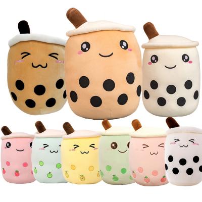 China Kids Gift/Promotion/Cute Soft Sleep Pearl Cup Shape Pillow Toy Boba Plush Bubble Milk Stuffed Tea Wholesale Custom 24/35cm Decoration for sale