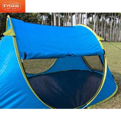 China Diagonal tie type high quality waterproof 4-6 person capacity increasing life military cabin turbo outdoor camping tents for sale