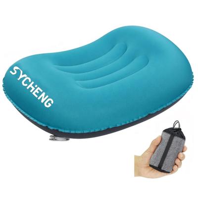 China PORTABLE Waterproof Outdoor Inflatable Compressible Folding Travel Camping Pillow Comfortable Multifunctional Inflatable Pillow for sale