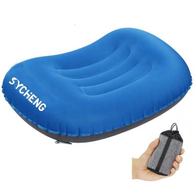 China PORTABLE Multifunctional Portable Folding Inflatable Neck Air Camping Rise Outdoor Pillow for sale