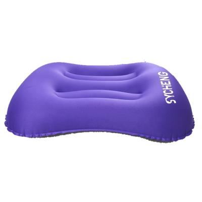 China Comfortable Manufacturer Customize Multicolor Universal Inflatable Outdoor Portable Travel Pillow Inflation Bladder Ultralight Portable Camping Bladder for sale