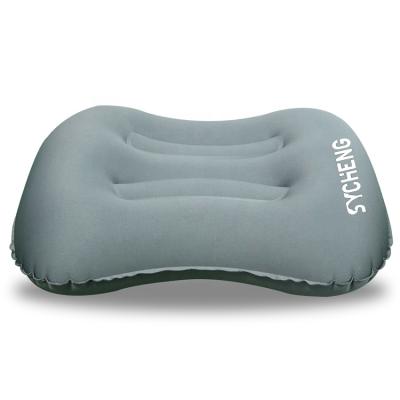 China Customized Comfy Comfy Portable Ultralight Outdoor Beach Travel Inflatable Self Packable Storage Inflating Pillow Camping for sale