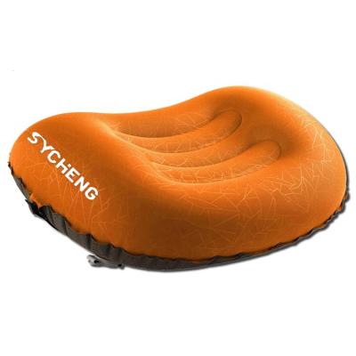 China PORTABLE Hot Selling Travel Pillow Ultralight Inflatable Camping Compressible Compact TPU Inflating Neck Rests Lumbar Support for sale