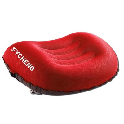 China PORTABLE manufacturer direct sales can customize outdoor portable ultra light travel neck inflatable TPU camping air pillow for sale