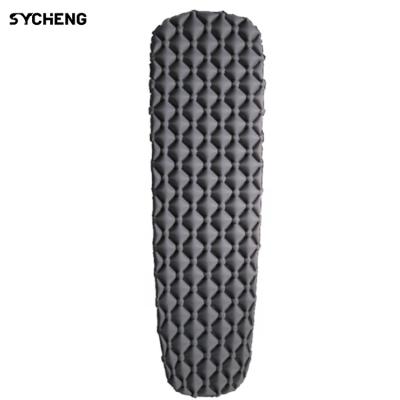 China Self Folding Self TPU Air Mattress Nylon Compound Camp Mat Ultralight Outdoor Automatic Inflatable Sleep Camping Bed Mat for sale