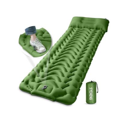 China New Arrival Comfortable Self Inflatable Waterproof Ultralight Portable Inflatable Rolling Air Mattress Camping Feeling Sleep Boosting Mat for sale