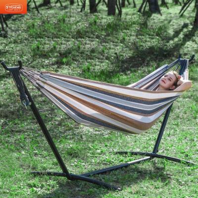 China Antibacterial Portable Field Canvas Swing Bed Hammock Outdoor Custom Hanging Camping Chair With Waterproof Stand For Sale for sale