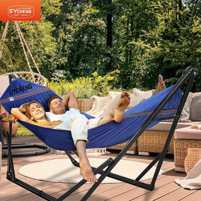 China Modern Stainless Steel Wholesale Hammock Stand Portable Outdoor Folding Hammocks for sale