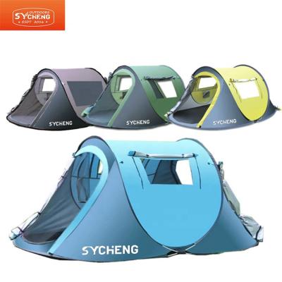 China Extended Type 4 Person High Quality Pop Up Automatic Outdoor Camping Tent Automatic Tent For Camping Waterproof Tent for sale