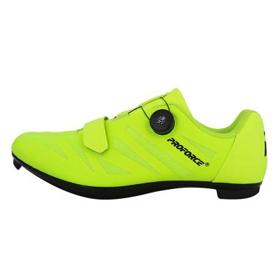 China Fashion\Spd Cycling Shoes Manufacturer China Neon Green Road Bike Shoes Best Quality Comfortable Men\woman Durable for sale