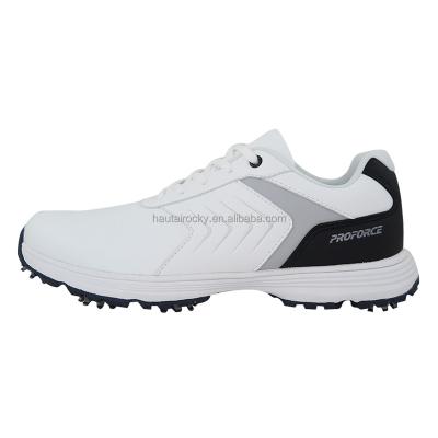 China Low MOQ Lace Up Cheap Price Customized Anti - Slip Price Mens Golf Shoes Spikes for sale