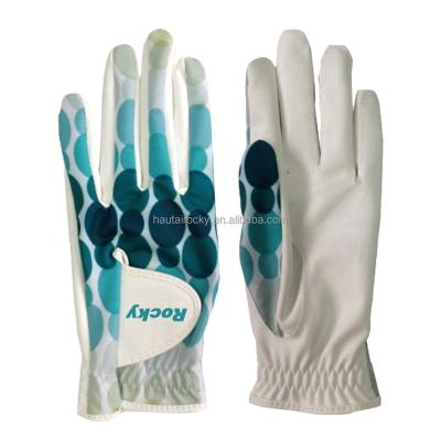 China Customized Excellent Super Soft Durable Hot Sale Cabretta / Sheep Skin Well-breathable Golf Gloves for sale