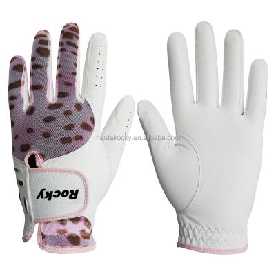 China Customized Excellent Super Soft Durable Hot Sale Cabretta / Sheep Skin Well-breathable Golf Gloves for sale