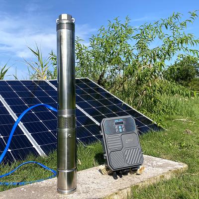 China Family Homes LEO Multistage Solar Water Pump DC Solar Submersible Pump Set Borehole Submersible Pump for sale