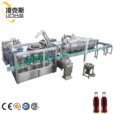 China Glass Food Bottle Carbonated Filling Bottling Machine 12 Head Beverage Filling Machine Carbonated Machinery for sale