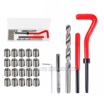 China AD Company M3/M4/M5/M6/M7/M8/M10/M12/14 Thread Repair Tool Kit For Rebuilding Damaged Wire Wrench HSS Wrench Twist Drill Bit Kit for sale