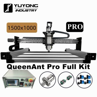 China Hotels Silver Ball Screw QueenAnt PRO 1610 Linear Rail 1510 Full CNC Kit Upgraded Queen Bee CNC Router Precise Engraving Machine for sale