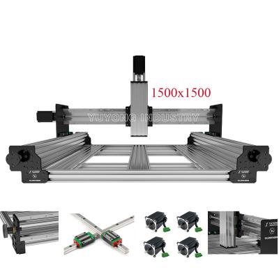 China Hotel Queen Bee PRO/ULTRA CNC 1500X1500 Mechanical Upgraded Linear Rail Kit with Ding Tension System Screw Driven CNC Router Engraver for sale