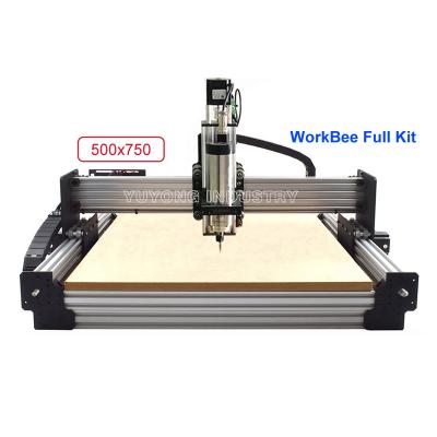 China AD Company Newest Version 5075 WorkBee CNC Wood Router With Full Kit With Jingle Tension System 4 Axis Woodworking Machinery CNC for sale